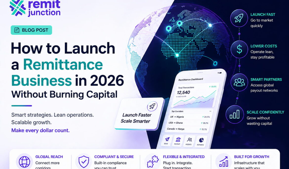 RemitJunction blog banner: how to launch a remittance business